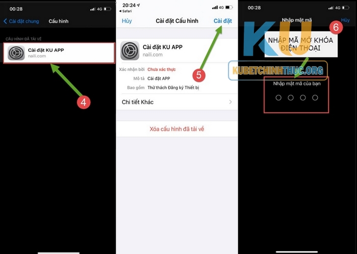 Tải Kubet - Hướng Dẫn Cài Đặt Chuẩn Trên IOS và Android Chi tiết 3 bước tải Kubet trên iOS nhanh chóng, an toàn