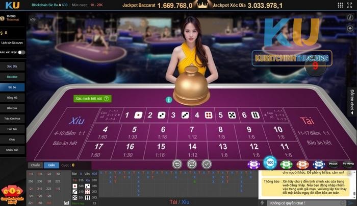 Ku Casino - Sòng Bài Trực Tuyến Đẳng Cấp Hàng Đầu Châu Á Sicbo là siêu phẩm đổi thưởng cuốn hút mà bạn nên thử